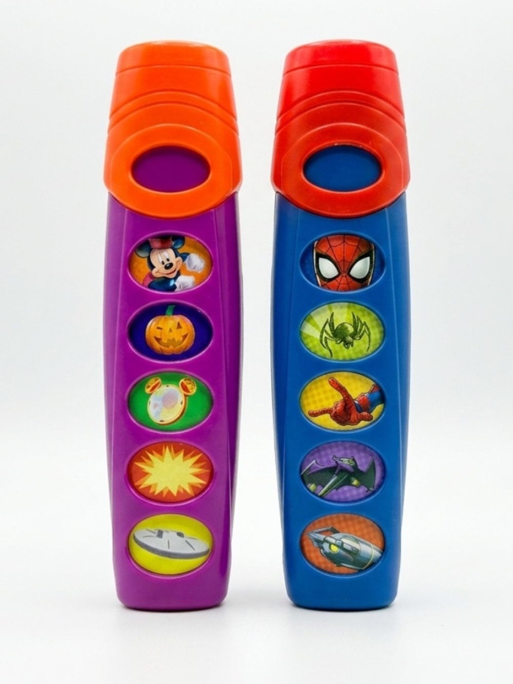 PI Kids Mickey Mouse Spider-Man Sound Flashlight Toy Lot